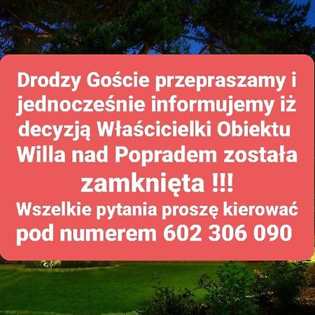 Willa nad Popradem Bed and Breakfast Piwniczna-Zdroj Esterno foto